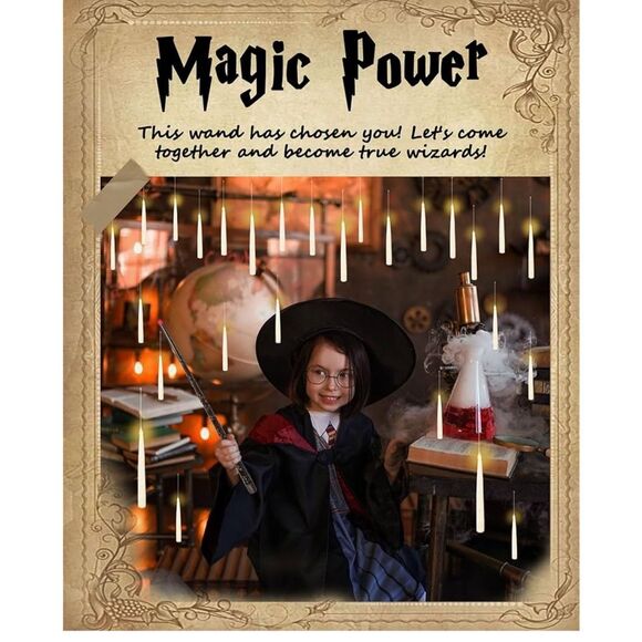 NEW~ 18 Floating Candles Wand, Magic Hanging Candles, Flickering Floating LED - Picture 7 of 7